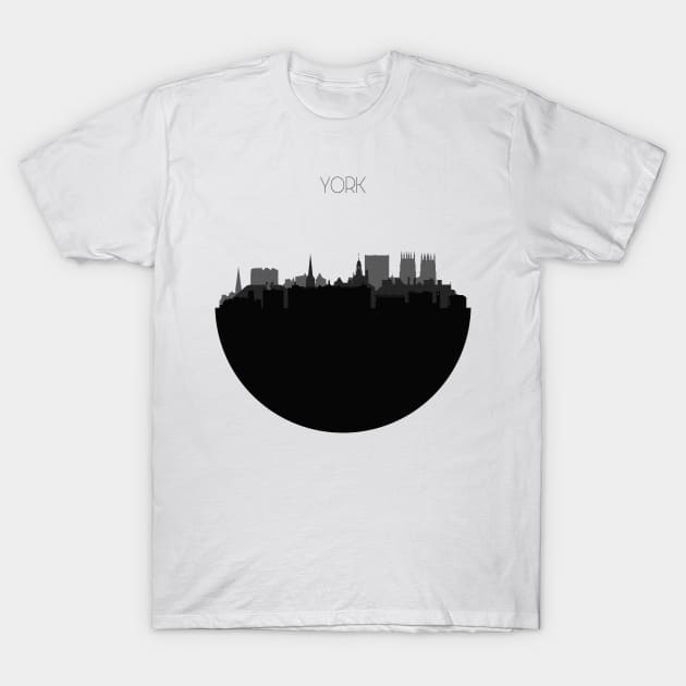 York City Skyline T-Shirt by inspirowl